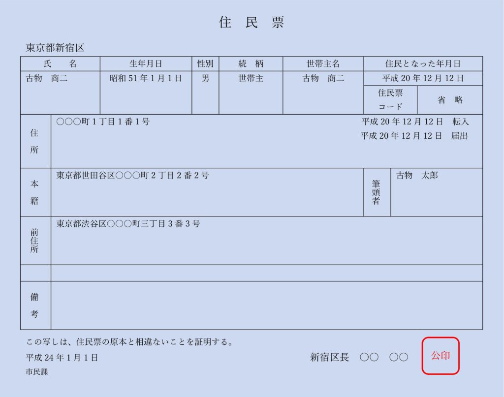 住民票